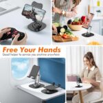 Metal Phone Stand, Adjustable Foldable Cell Phone Stand Holder for Desk - Image 5