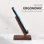 Wood Phone Stand, Desktop Wooden Phone Holder - Image 5