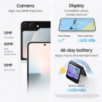 Samsung Galaxy Zflip7 FE Cell Phone (2025), 256GB AI Smartphone, JetBlack - Image 5