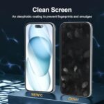 NEW'C 3 Pack Designed for iPhone 16, iPhone 15 Screen Protector (6.1 inches) - Image 5