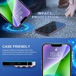 ImpactStrong Shatterproof Tempered Glass Screen Protector for iPhone 14 [Easy - Image 5