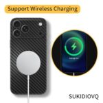 2 Pack for iPhone 17 Pro Max Skin Wrap Using 3M Transparent Matte Carbon Fiber - Image 5
