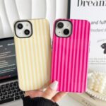 Compatible with iPhone 13/14 Case, Cute Fashion Aesthetic Striped Pattern Cover - Image 5