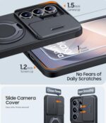 JAME for Samsung Galaxy S26 Ultra Case with Ring Stand & Slide Camera Cover - Image 4