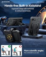 FNTCASE for iPhone 17e/16e Case with Belt Clip, Built-in Screen Protector - Image 4
