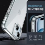 JETech Case for iPhone 15, Anti-Yellowing, Clear - Image 5