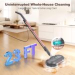 Scrubbing Steam Mop with Rotating Pad,Spin Steam Cleaner for Floor Cleaning - Image 6
