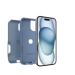 OtterBox iPhone 17e, 16e, 15, 14, & 13 Commuter Series Case - Crisp Denim (Blue) - Image 4