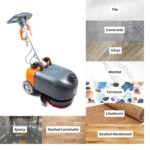 14" Walk-Behind Commercial Floor Scrubber Machine, 18" Squeegee, 3/4-Gal Tanks - Image 5