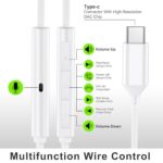 USB C Headphones Wired Earbuds for Samsung iPhone 17/16/15 Pro Max (B0H2V8YB8V) - Image 5