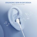 Jogteg Wired Earbuds, 5 Pack 3.5mm Stereo Headphones with Microphone - Image 6