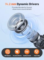 2 Pack USB C Headphones Wired Earbuds for Samsung Galaxy, iPhone 17/16/15 - Image 4