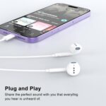 Apple MFi Certified iPhone Headphones Wired with Lightning Connector 2 Pack - Image 6