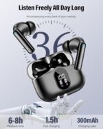 Wireless Earbuds, Bluetooth 5.4 Headphones Bass Stereo - Image 5
