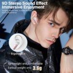 Wireless Earbuds, Bluetooth 5.3 Headphones HiFi Stereo 50H Playback LED Digital - Image 5