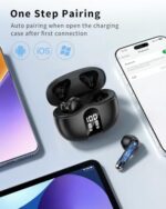 Wireless Earbuds, 2026 Bluetooth 5.4 Headphones Bass Stereo Ear Buds with Noise - Image 5