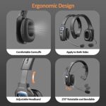 LEVN Bluetooth Headset with Microphone, Trucker Bluetooth Headset with AI Noise - Image 5