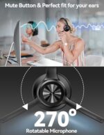 TECKNET Wireless Headset, Bluetooth Headset with Noise Cancelling Microphone - Image 5