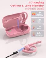 New Bee Bluetooth Headset V5.1 72H Talk Time Dual Mic with Mute Button for - Image 5
