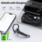 Atheewon Bluetooth Headset V5.4, Wireless Bluetooth Earpiece with Dual Mic Noise - Image 5