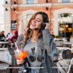 Bluetooth Headset with Microphone, 60 Hrs Bluetooth Headphones with Mic - Image 5