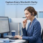 Open Ear Headphones with Mic,20H Bluetooth Headset with Microphone - Image 5