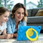 Kids Case for Samsung Galaxy Tab A9+/A11+ 11" with Pen Holder, Blue - Image 6
