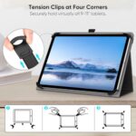 Fintie Universal 9-11 inch Tablet Case - Folio Stand Cover with Hand Strap - Image 6