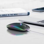 Afaartcci Rechargeable Wireless Mouse, Silent Bluetooth Mouse (Black) - Image 6