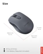 Lenovo WL310 Bluetooth Silent Mouse, Ergonomic, Adjustable DPI, Silent Clicks - Image 5
