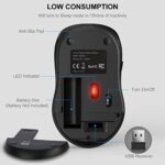 WisFox 2.4GHz Wireless Mouse for Laptop, Ergonomic 6-Button Design, Grey - Image 6