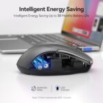 TECKNET Wireless Mouse, BT 5.0/2.4G, Silent 4800 DPI 6 Buttons, Grey - Image 6
