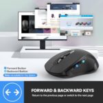TECKNET Bluetooth Mouse (BT 5.0/3.0+2.4Ghz), 6-Level 4000 DPI Wireless Mice for - Image 6