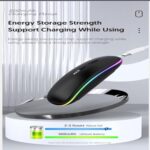 Guiheng Wireless Bluetooth Mouse,LED Dual Mode Rechargeable Silent Slim Laptop - Image 7