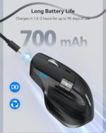 TECKNET Wireless Mouse, Bluetooth Mouse (BT5.3/5.0 & 2.4G) Rechargeable - Image 6