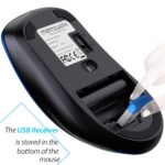 memzuoix 2.4G Portable Wireless Mouse, 1400 DPI Mobile Optical Cordless Mice - Image 6