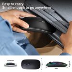 KANMABPC Wireless Bluetooth Mouse, Silent Dual Mode Mouse(Black) - Image 6