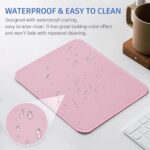 Pink Mouse Pad, Nice and Cute Mouse Pad, Splash-Proof Textured 10.2 x 8.2Inch - Image 5