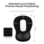 EooCoo Mouse Pad with Gel Wrist Rest, Ergonomic Mousepad Wrist Alignment - Image 6