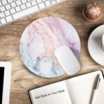 ITNRSIIET Marble Round Mouse Pad Pink Marble Customized Premium-Textured - Image 5