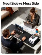 YSAGi Leather Office Desk Pad Protector, Large Mouse Pad, Non-Slip, PU Leather - Image 6