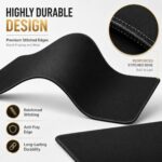 KTRIO Large Gaming Mouse Pad Desk Mat for Gamer, 31.5" x 11.8", Black, XL - Image 6