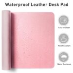 Aothia Leather Desk Pad Protector, Mouse Pad, Office Desk Mat - Image 6