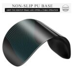 JIKIOU Ergonomic Mouse Pad with Gel Wrist Rest 2 Pack, Portable Small Black - Image 5