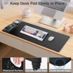 Wireless Charging Mouse Pad with Foldable Phone Holder - Image 6