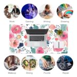 Colorful Star Large Mouse Pad, Pink Floral Desk Mat for Desktop - Image 5