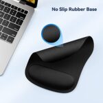 TECKNET Ergonomic Mouse Pad with Wrist Support Black - Image 6