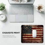 Vintage American Flag Mouse Pad - Patriotic Durability for Your Desk - Image 6