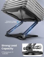 LOXP Adjustable Laptop Stand for Desk, Portable Airflow Laptop Riser Holder - Image 6