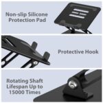 Adjustable Laptop Stand for Desk, Metal Laptop Riser Holder - Image 6